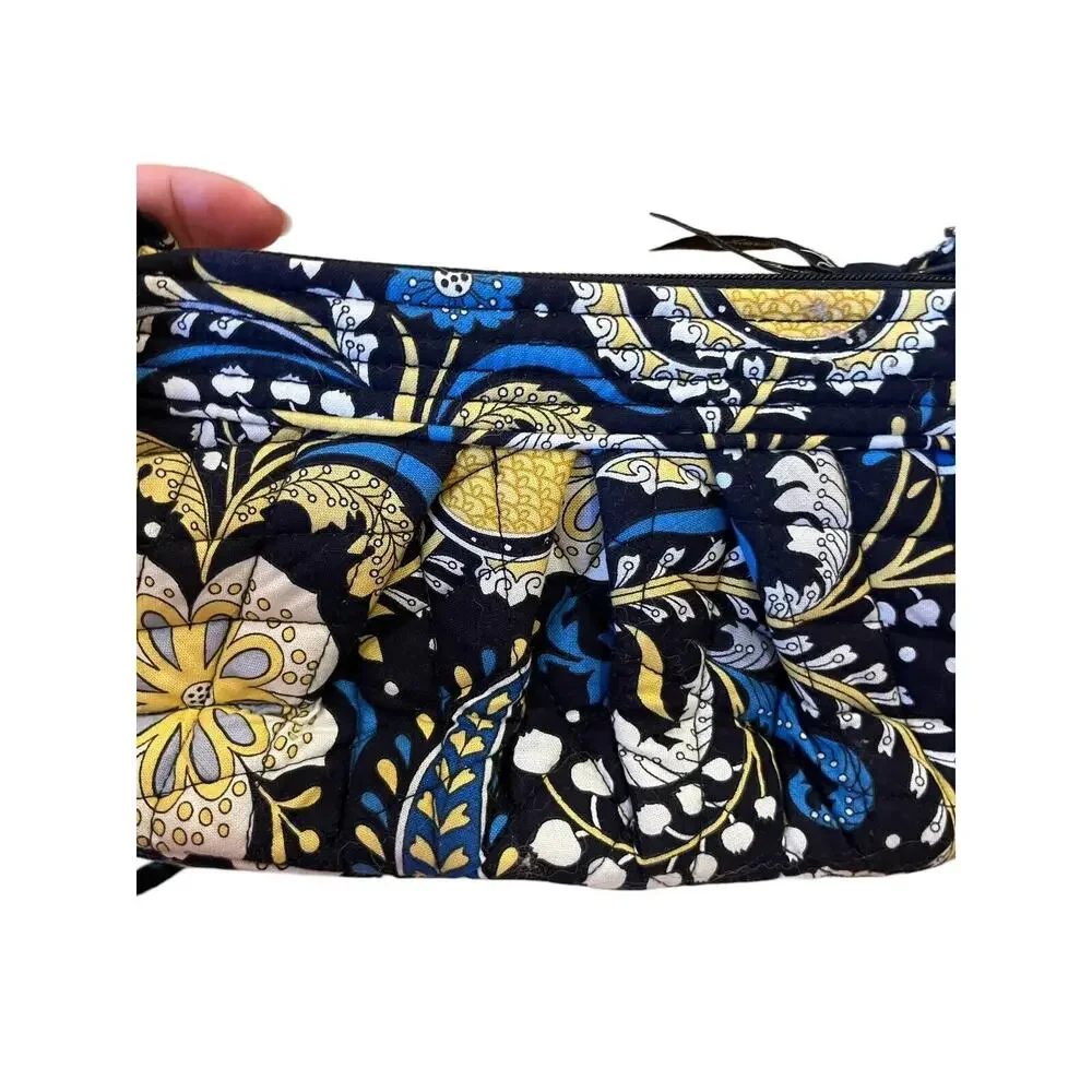 Vera Bradley Ellie Blue Shoulder Bag Purse 9.5